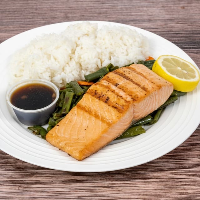Salmon Steak.