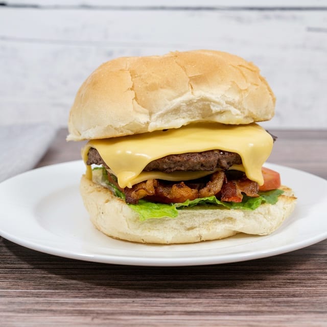 Cheeseburger Half Sub.
