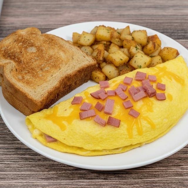Ham and Cheese Omelette Platter.